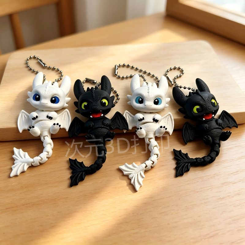 Toothless Keychain 3D Printed  - đánh giá và giá Baby Gear