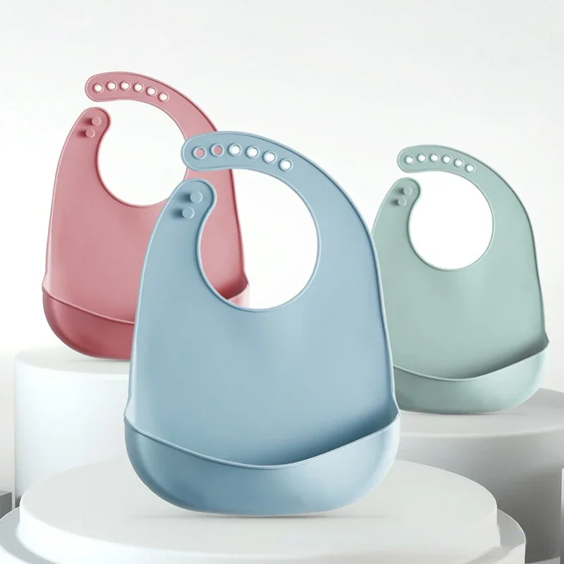 1-4Pcs Baby Bib Adjustable Wat - đánh giá và giá Waterproof Baby Bibs Silicone