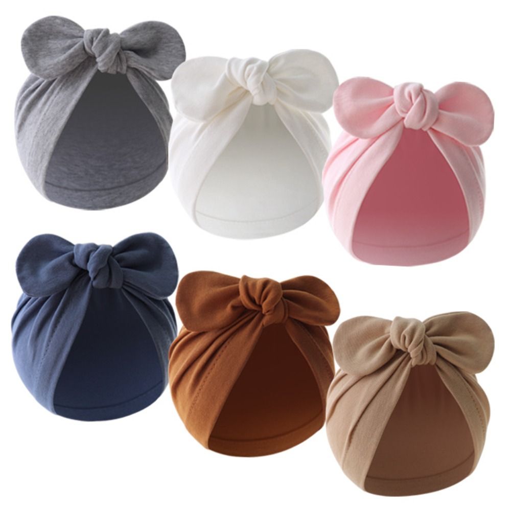 Cute Flower Knot Baby Hat Soli - đánh giá và giá Infant Beanie Hat With Ears