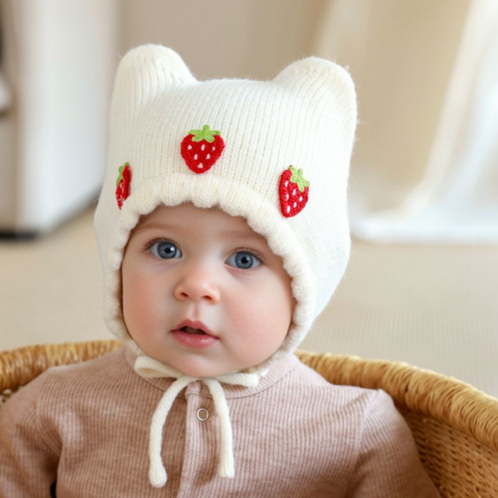 Winter Knitted Baby Bonnet War - đánh giá và giá Infant Beanie Hat With Ears